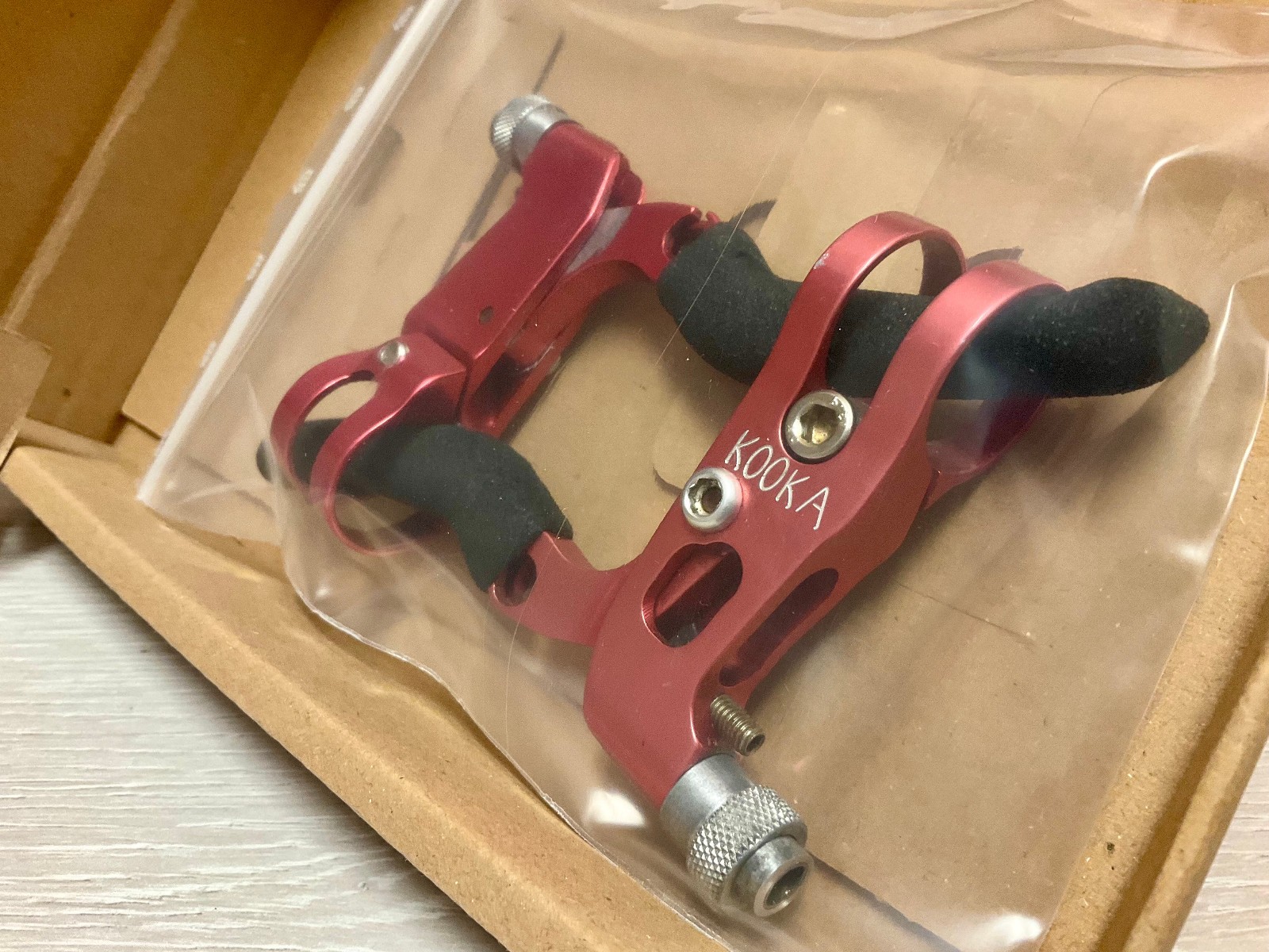 Nice Vintage Kooka Racha Brake Levers MTB Cult Top Low KM CNC Brake Levers Red