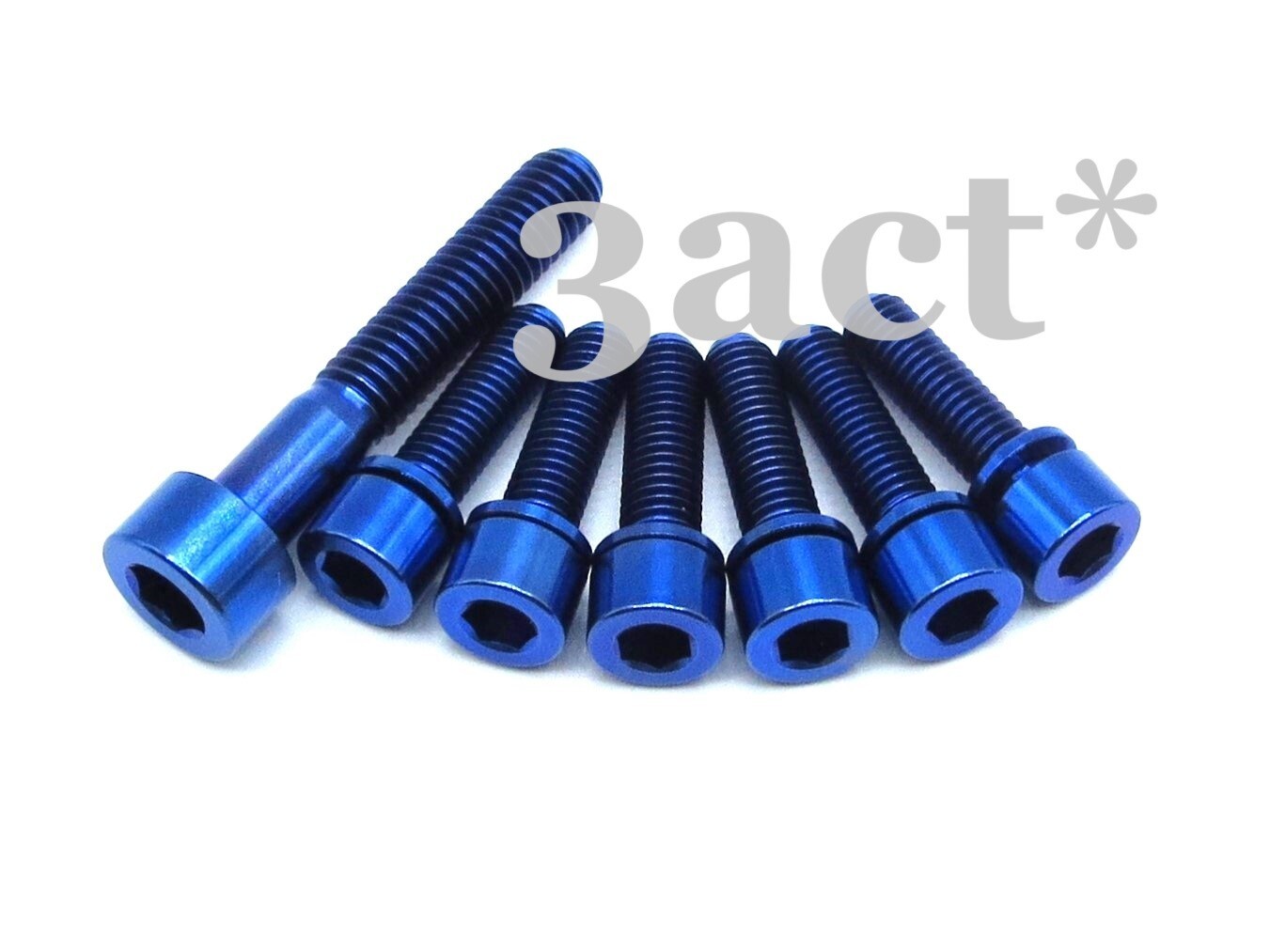 (M5 x 18mm – 6, M6 x 35mm) Titanium Bolt Ti Washer Blue – Thomson Elite X4 Stem