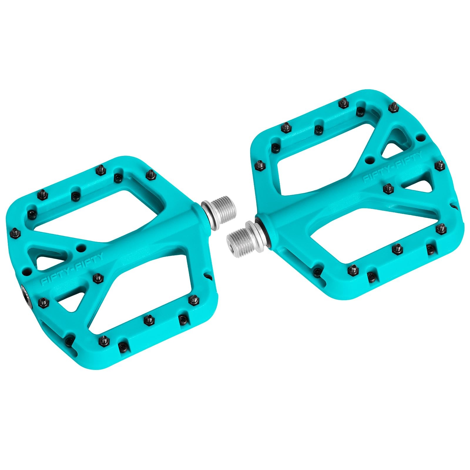 FIFTY-FIFTY Mountain Bike Pedals, Non-Slip MTB Nylon Composite, 9/16 Bicycle …
