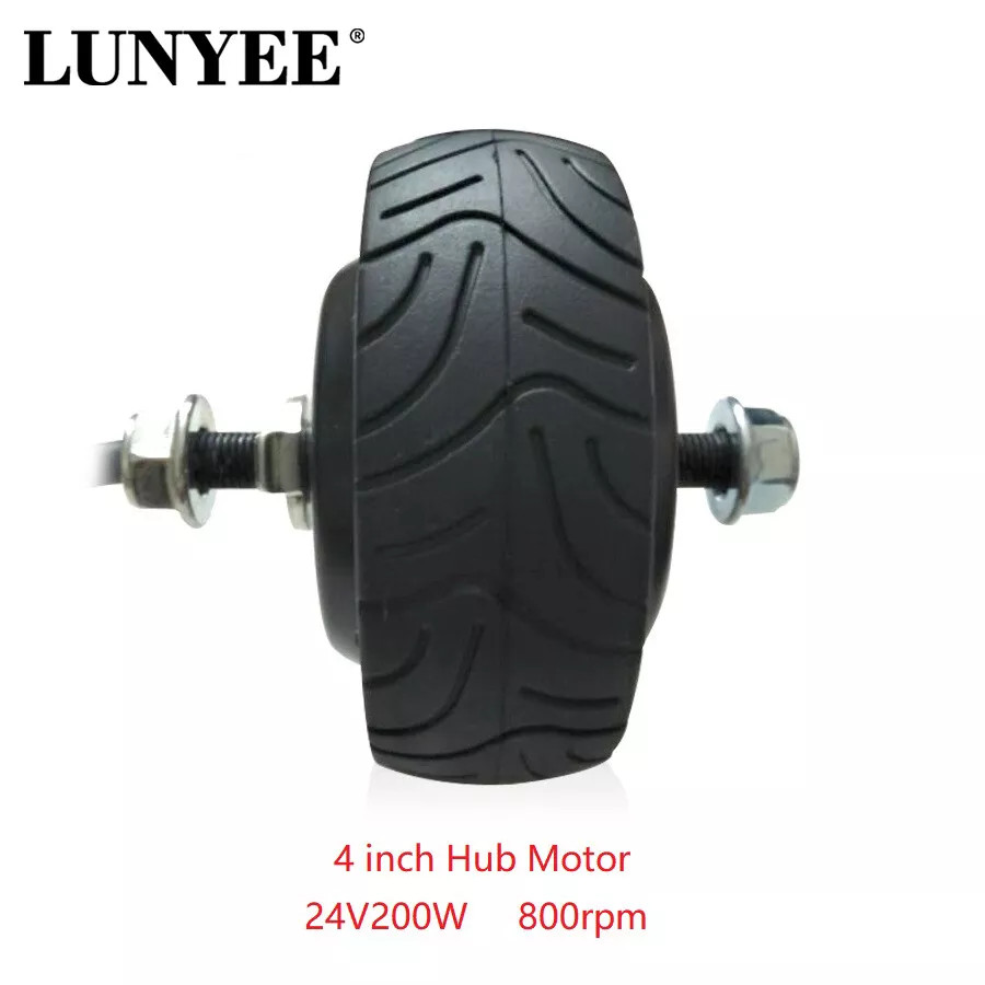 4» 24V36V BLDC Electric Motor Wheel Double Single Shaft Hub Motor Scooter