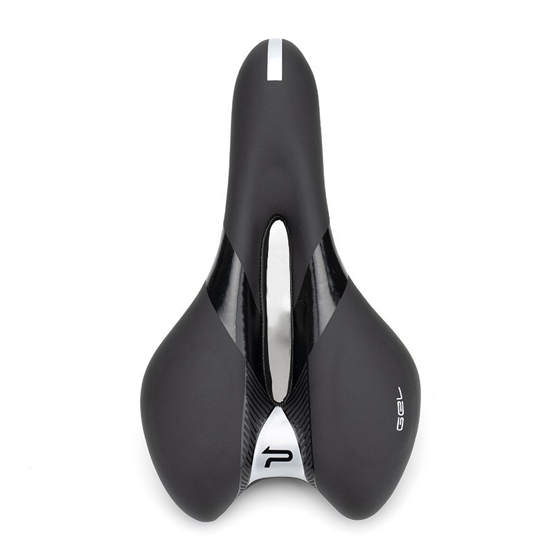 Super Light Leather Bike Saddle Racing Hollow Design Bicycle Seat