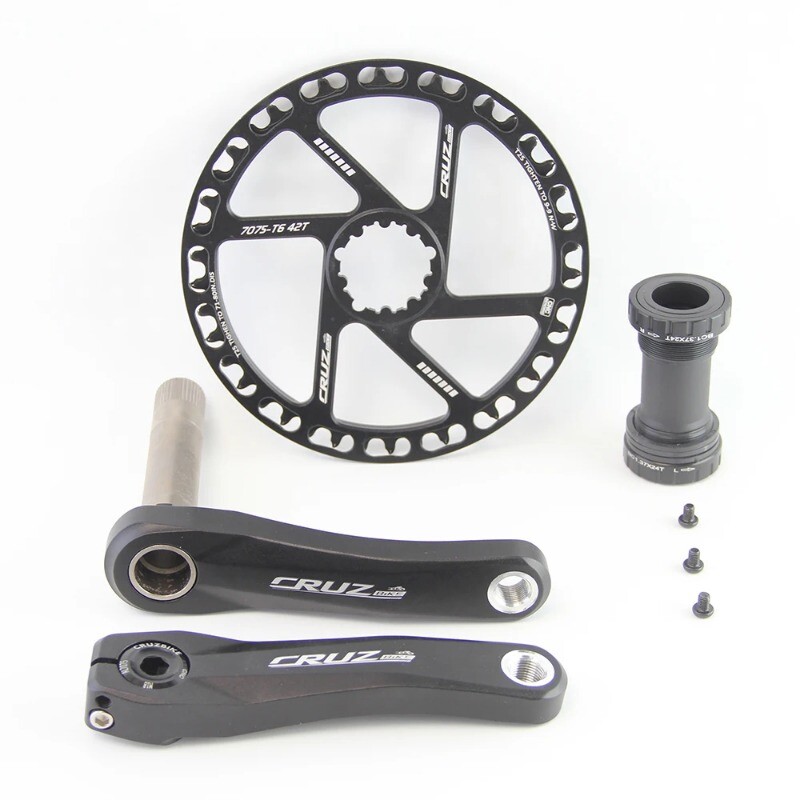 89/98/110/127/140/150mm Mountain Kids Bike Crankset 25/28/30/32/34/36/38/40T BB
