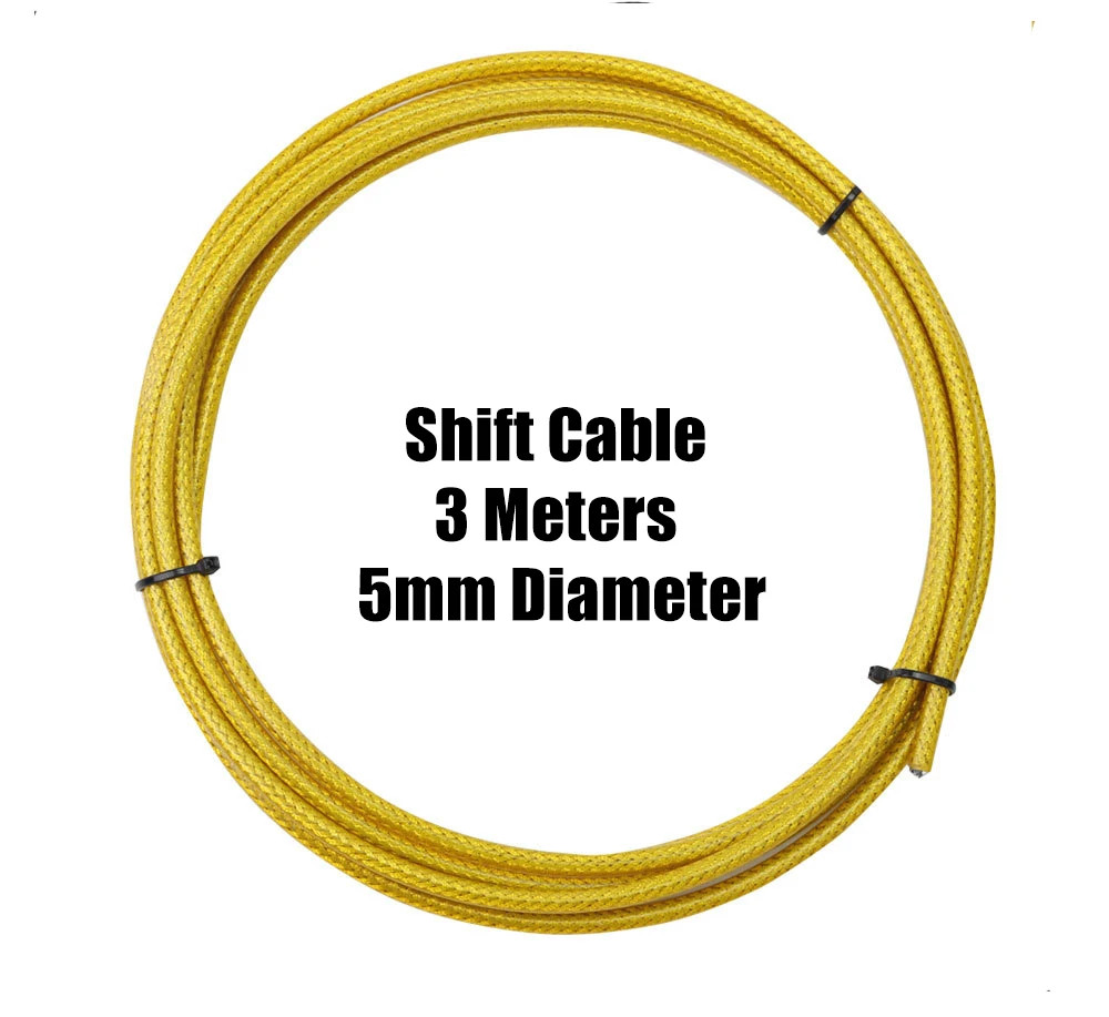 3 Meters Bike Braided Cable Slick Lube Shift Housing Weave Brake Hose Derailleur