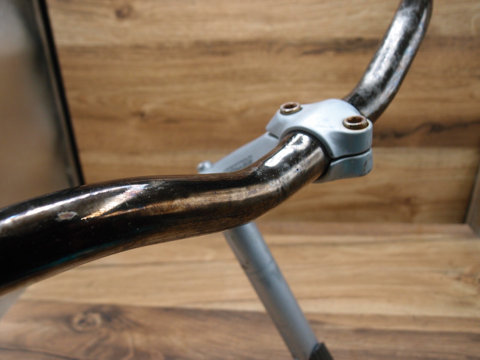 1998 steel riser handlebar Schauff + adjustable quill stem Tattoo Kalloy 25.4 mm