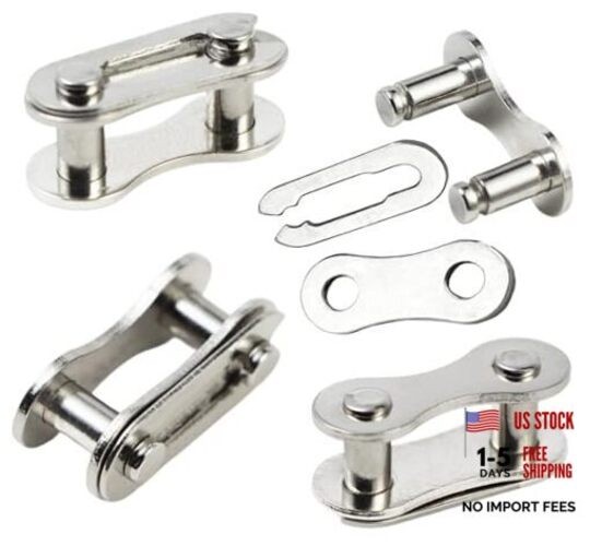 4 Pairs Bicycle Missing Link 1/6/7/8/9/10/11/12 Speed Single/1 Speed-silver