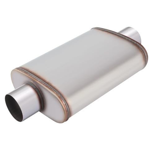 3 inch Universal Muffler, Performance Chamber 3 Inch Center In / Center Out