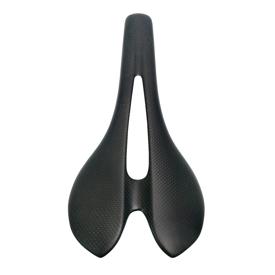 Full Carbon Saddle Oval Rail 7×9 Hollow Mountian Road Bike Seat 270*143mm Black