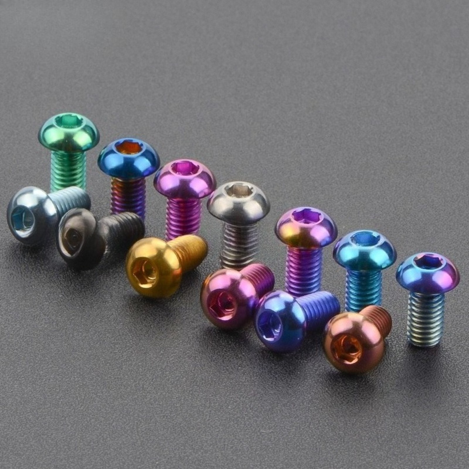 Titanium Bolt M5 M6x8/10/12/15/16/18/20/25/30mm Hex Head Screws Motorcycle Refit