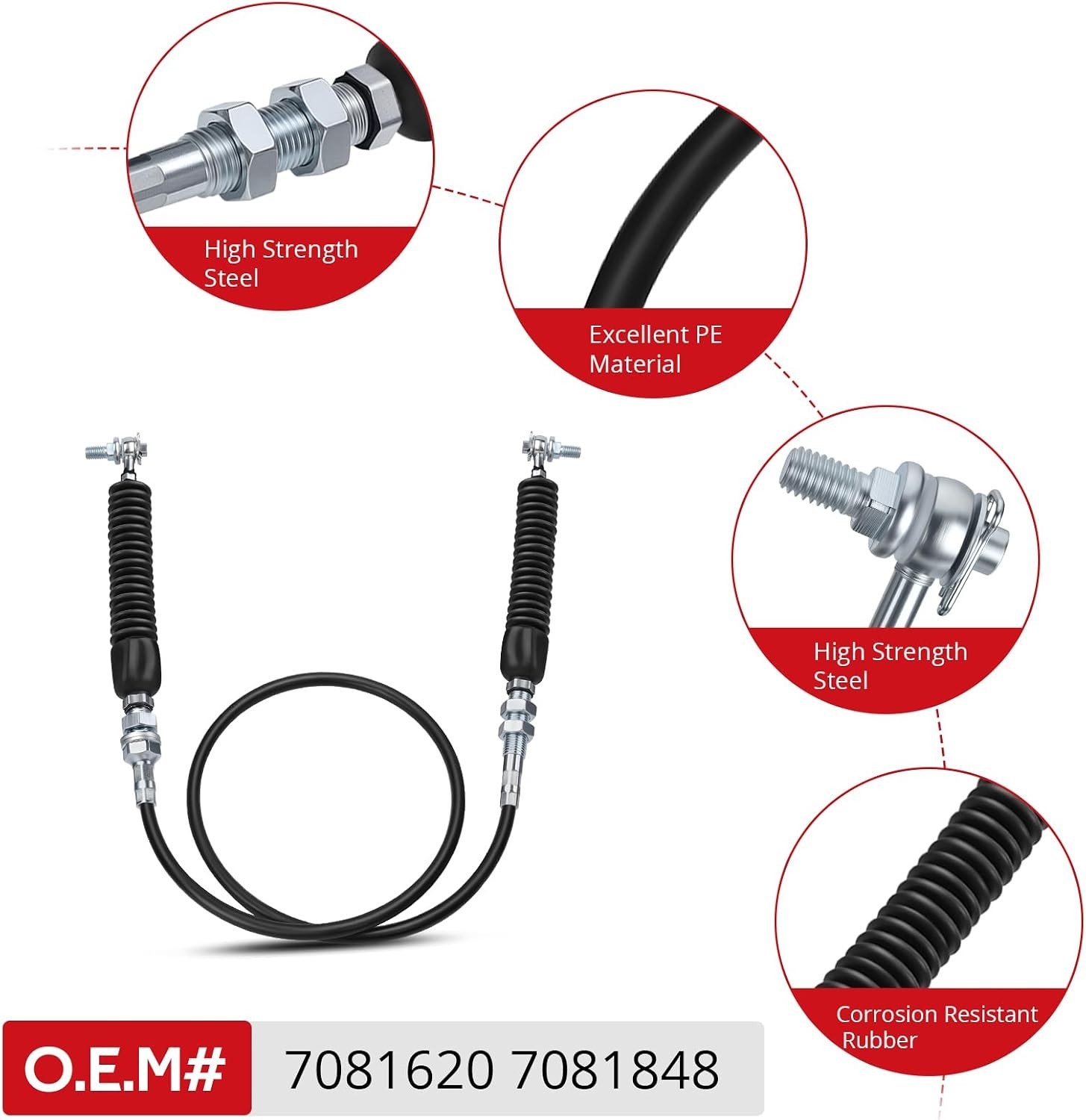 Gear Shift Cable Fit for Polaris RZR 570 900 XP 2011-2022,O.E.M#7081620