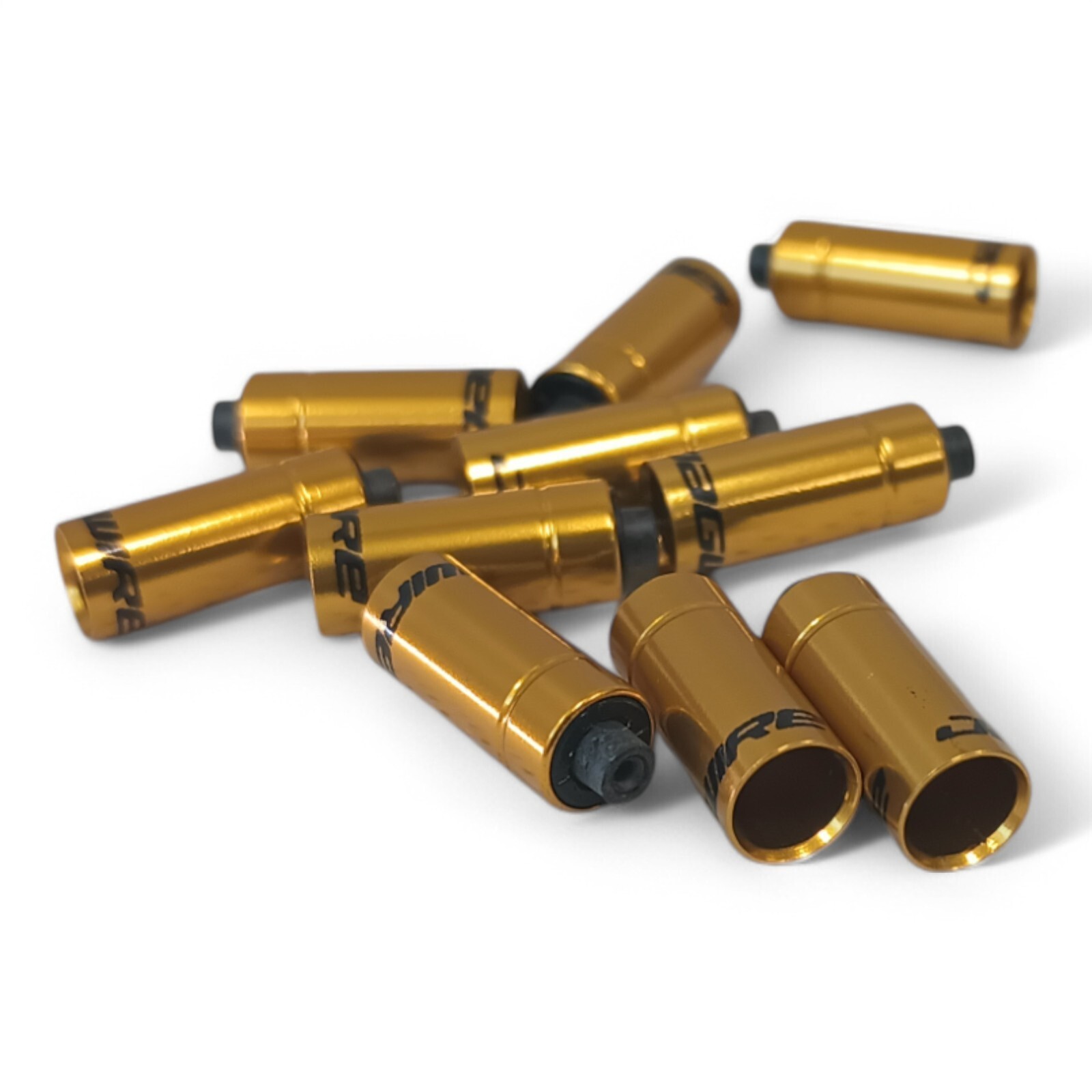 Jagwire 4.5mm Hooded End Cap Gold Alloy 10pcs