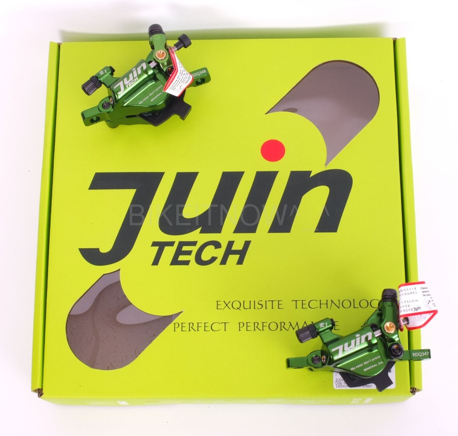 Juin Tech R1 Road Cyclocross Gravel Bicycle Bike Hydraulic Disc Brake Set Green