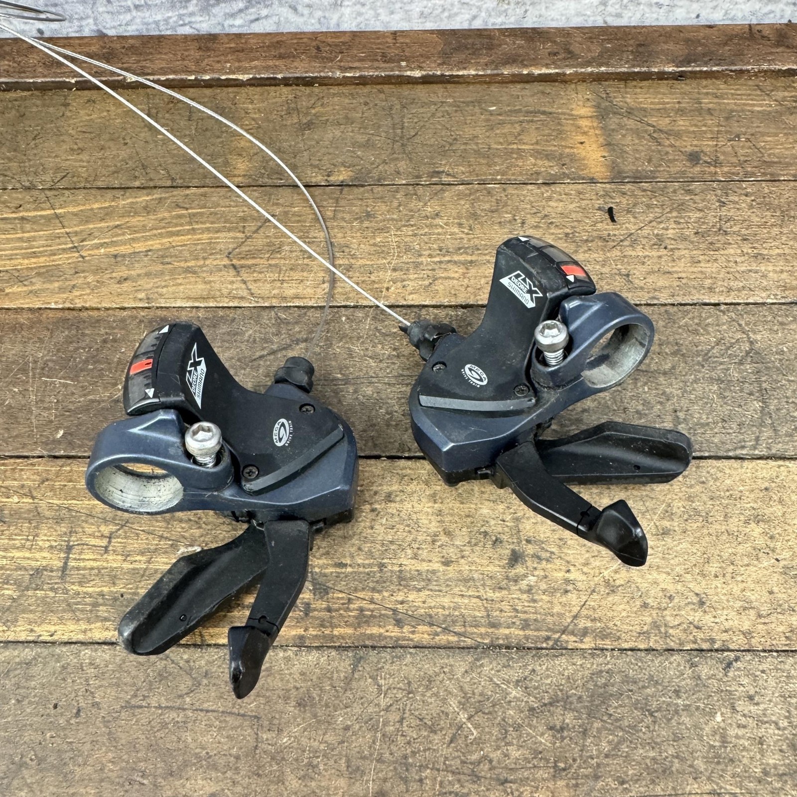 Vintage Shimano Deore LX SL-M567 Shifter Set 3×8 8s Trigger MTB Black Japan 90s