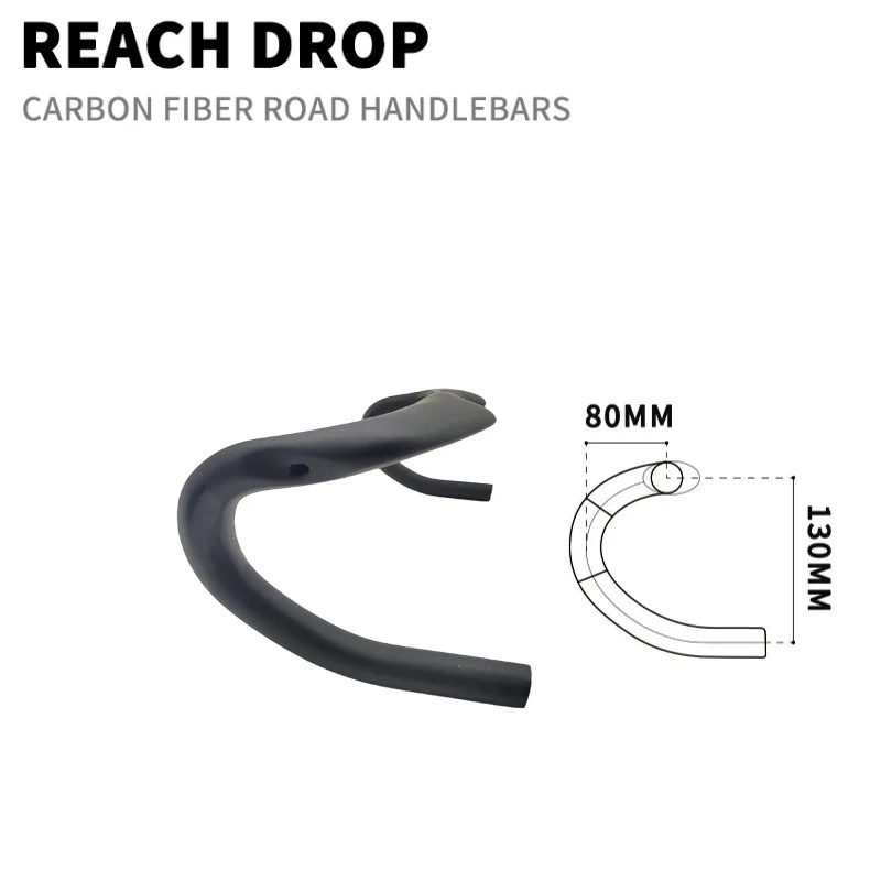 Full Carbon Road Track Bike Drop Bar Handlebar Black Matte 31.8 * 400/420/440mm