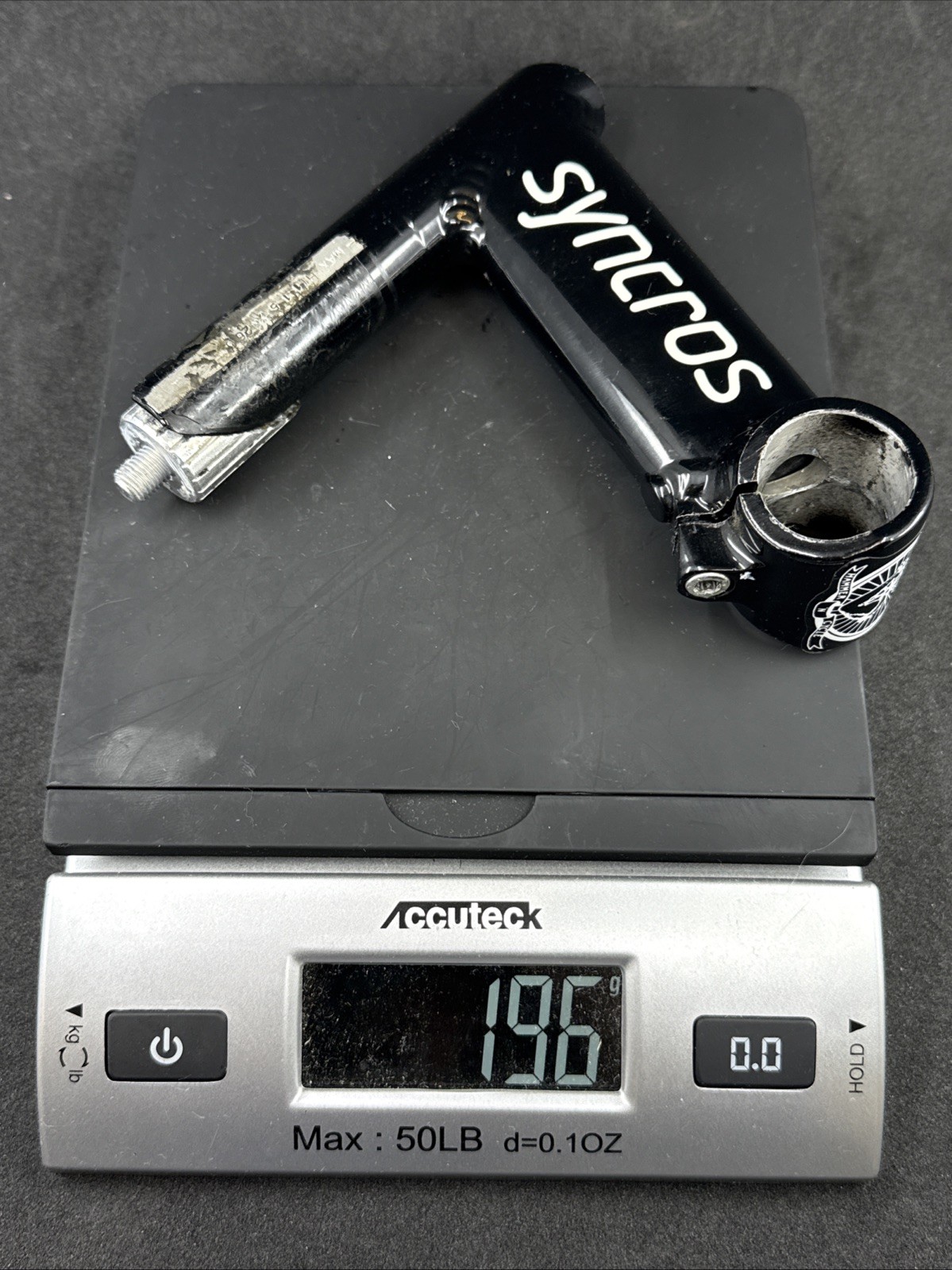 Vintage SYNCROS Black 115mm Length 26.0mm Clamp Alloy 22.2 Quill Road Stem