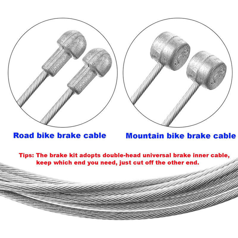 Mountain Bike Mechanical Disc Brake Caliper Front Rear Brake Cable Housing Set