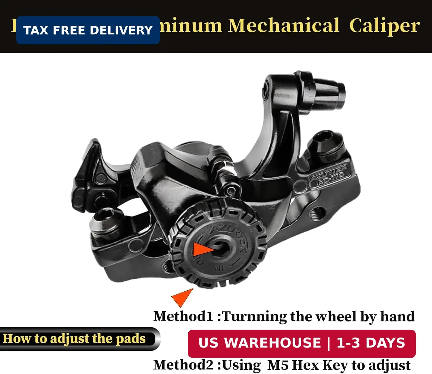 Bike Disc Brake Kit, Aluminum Front and Rear Caliper, 160mm Rotor, Mechanic Tool