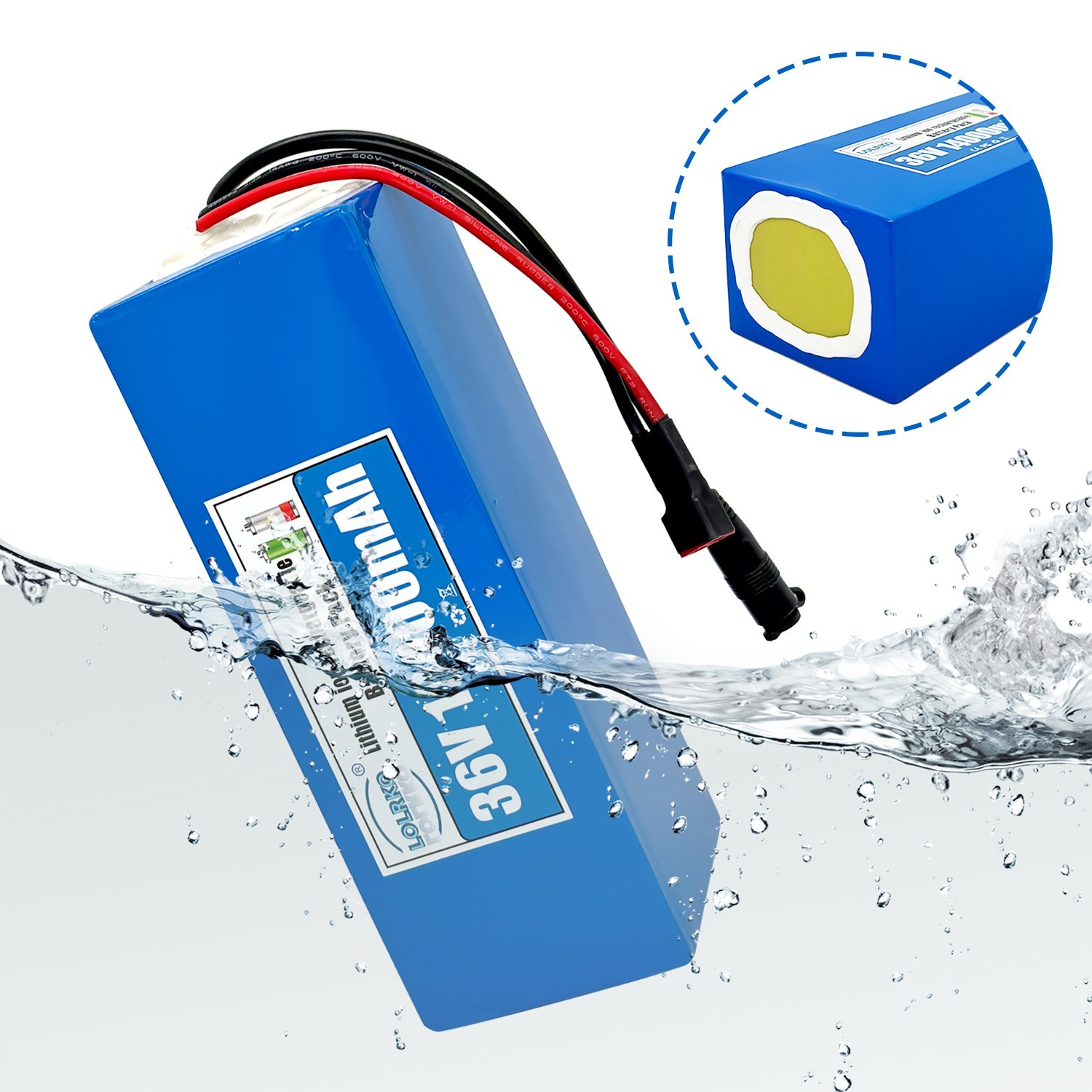 36V 10AH Battery for 200W-700W Ebike Electric Bicycle Bike Scooter 30A BMS