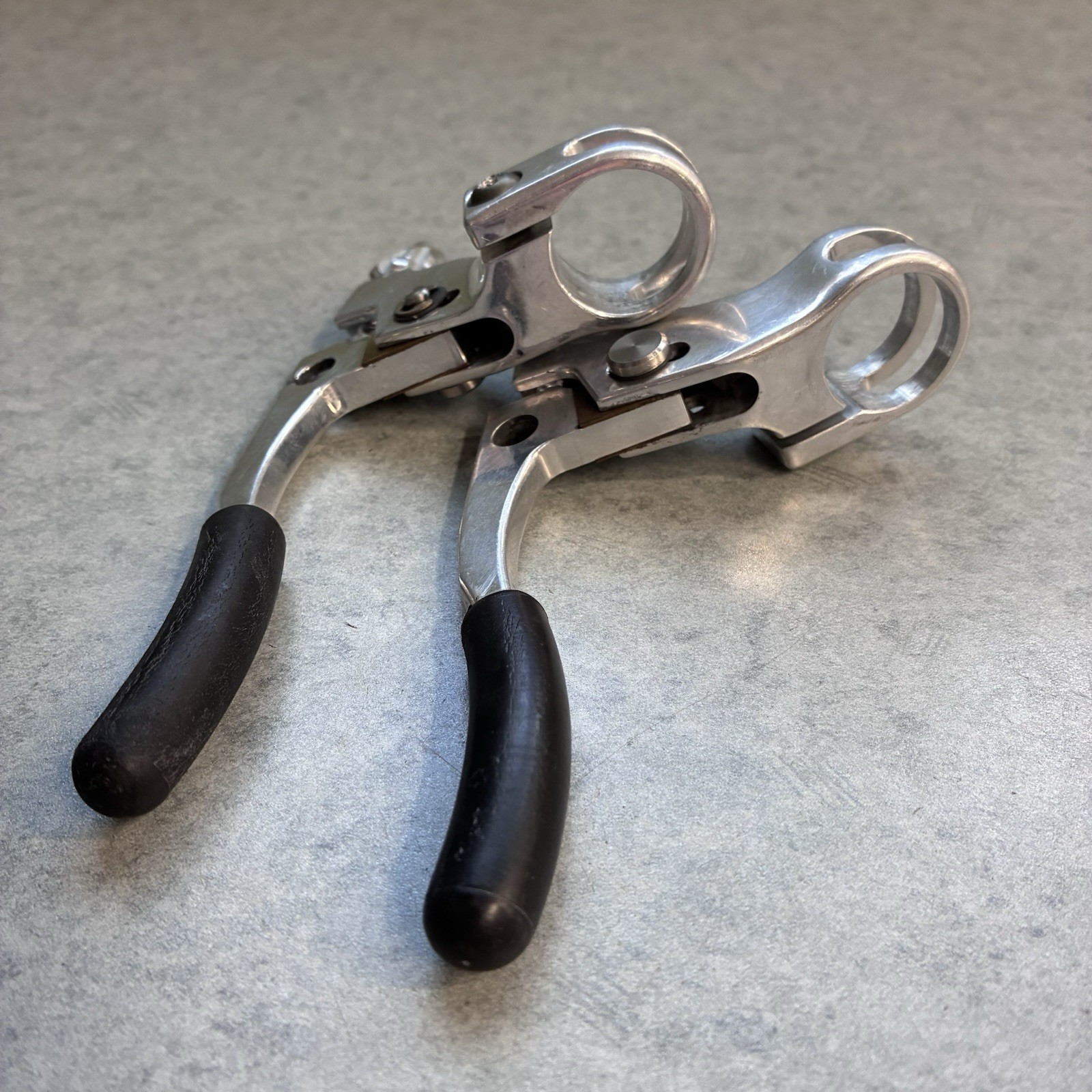 Grafton Re-Entry Brake Levers Polished With NOS Real Adjusters 90’s MTB Canti