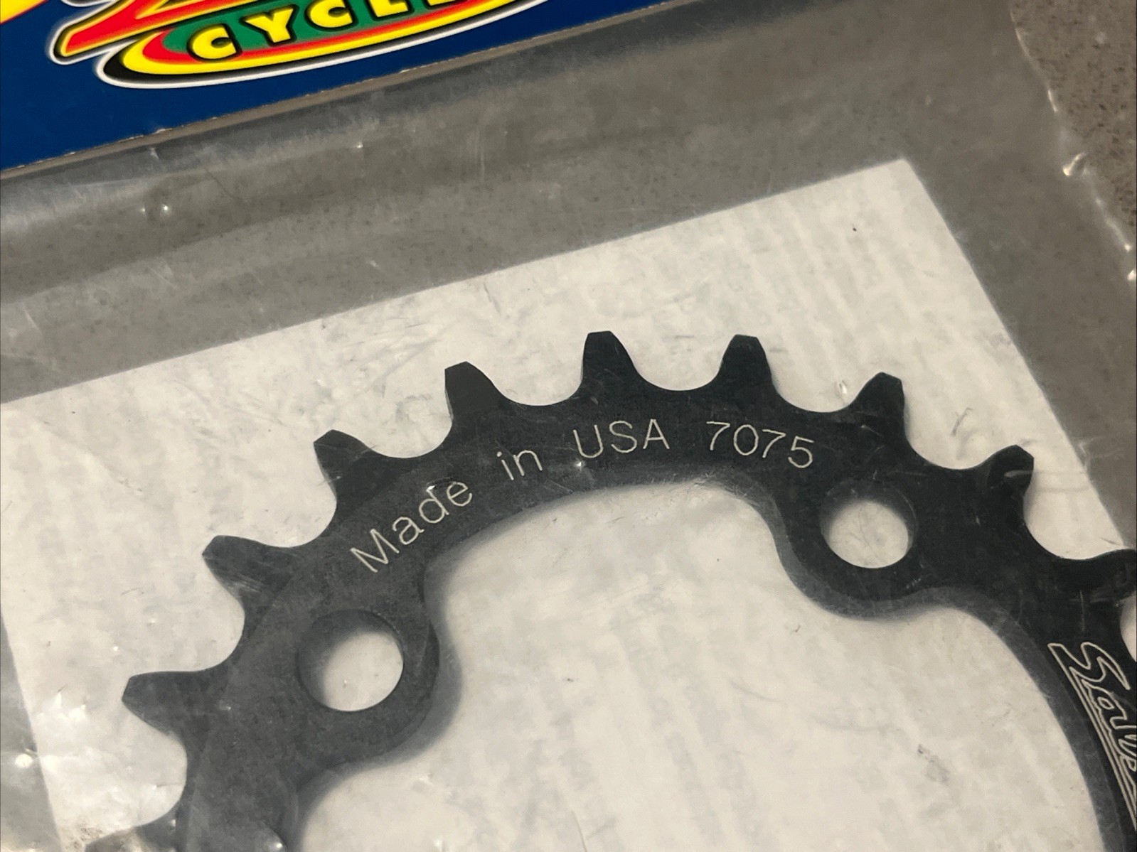 NOS Salsa Chainring CNC Machined 7075, 22 teeth, 64mm BCD, 5-9spd, Made in USA