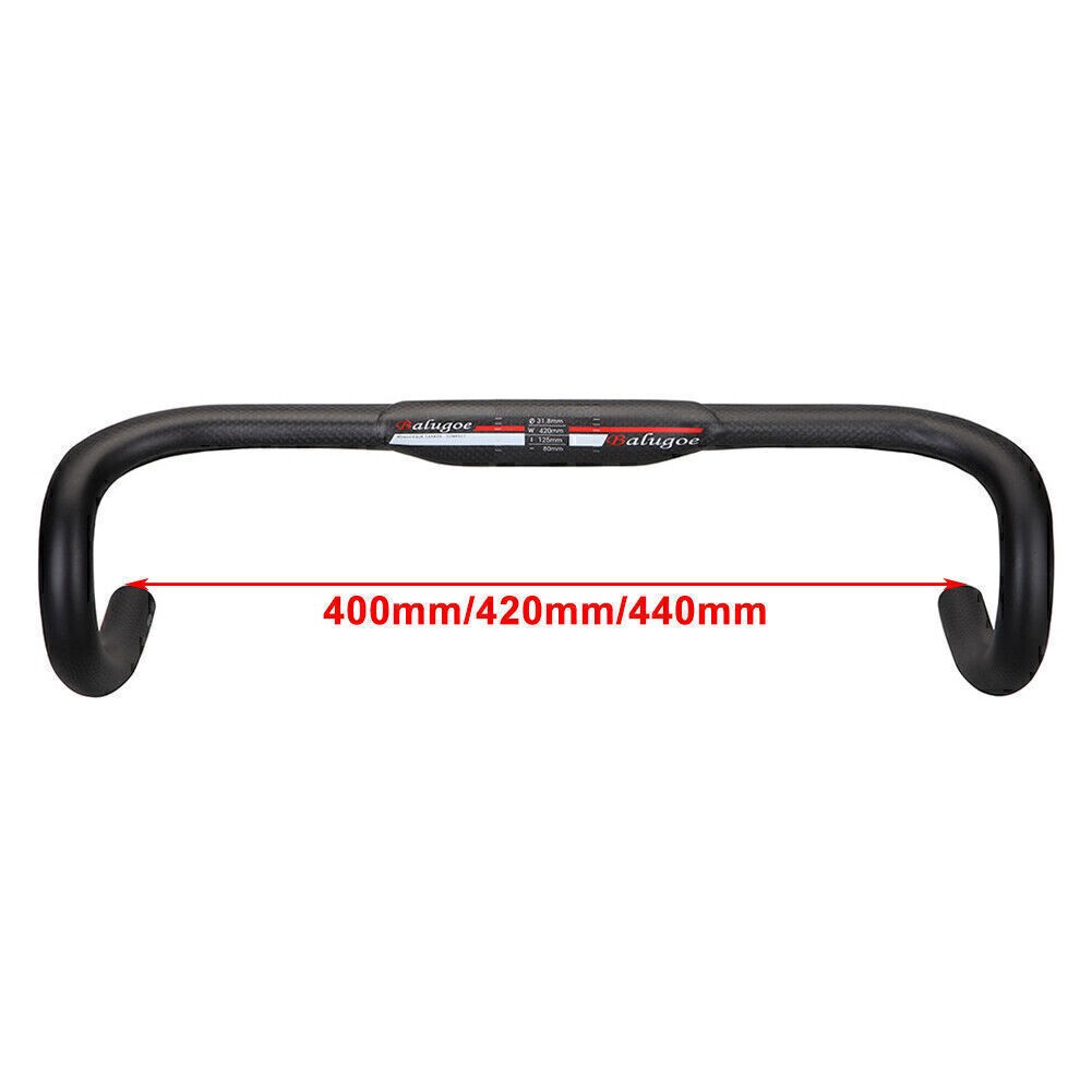 EC90 Road Bike Drop Bar Handlebar Carbon Fiber Bicycle Bars 31.8*400/420/440mm