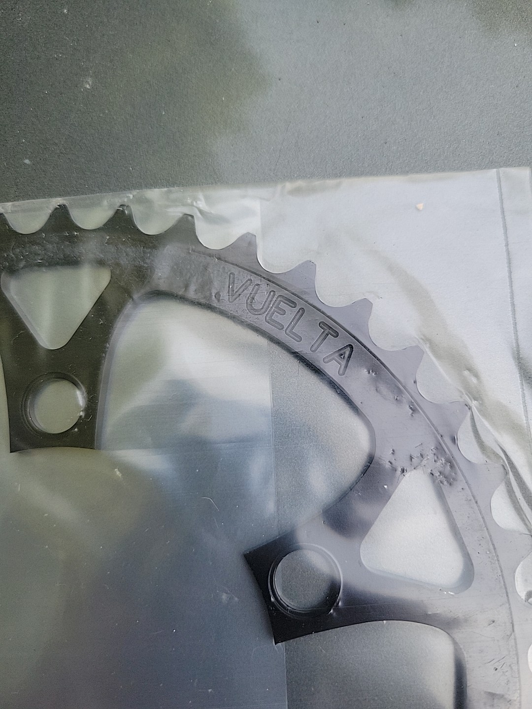 Vintage Vuelta 42 Tooth 94 BCD Chain Ring Black