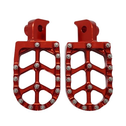 Dirt Bike Foot Pegs for Tutti Soleil01,CNC 7075 Aluminum FootPegs Rest Red