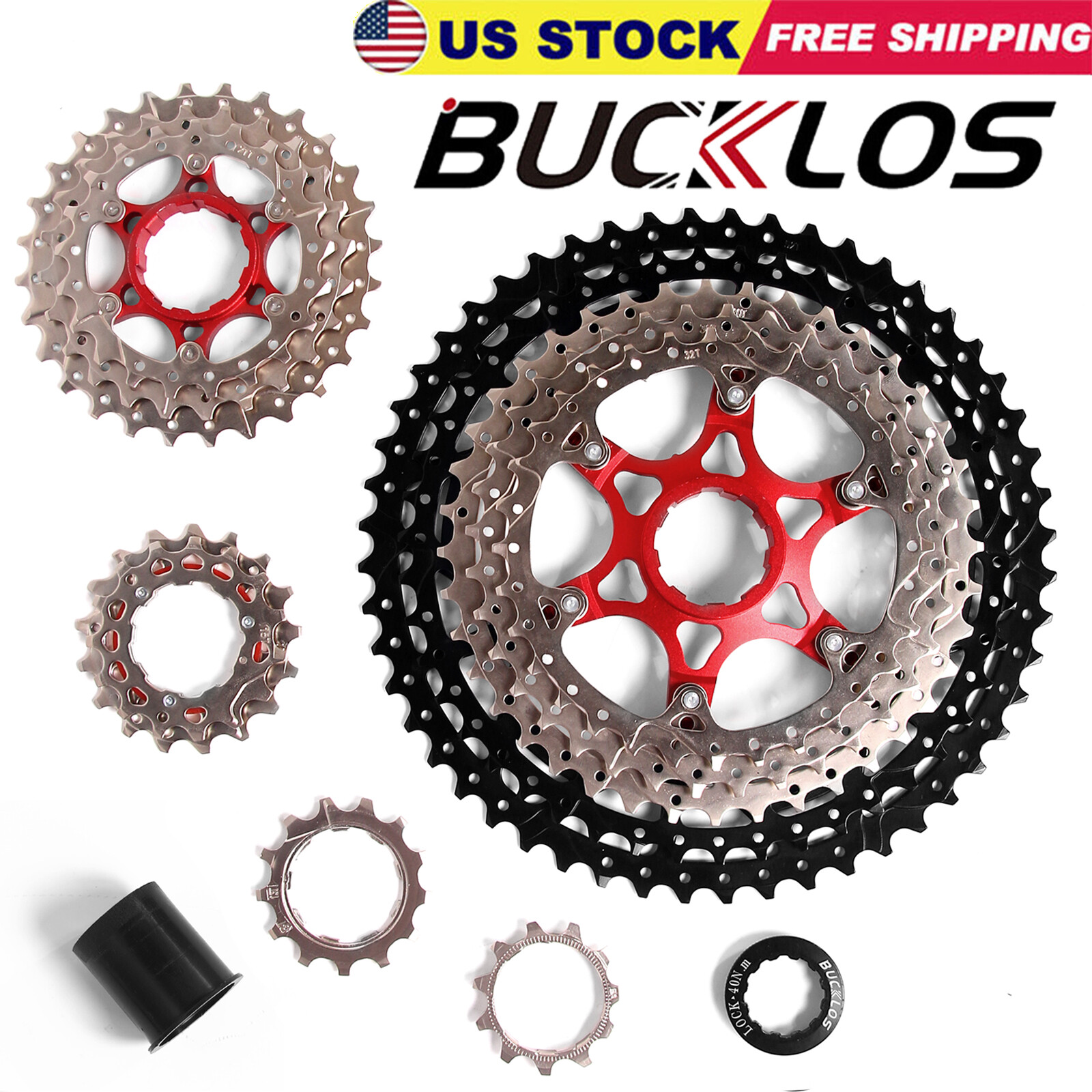 8/9/10/11/12 Speed Bike Cassette 11-52T fit Shimano/Sram Mountain & Road Bicycle