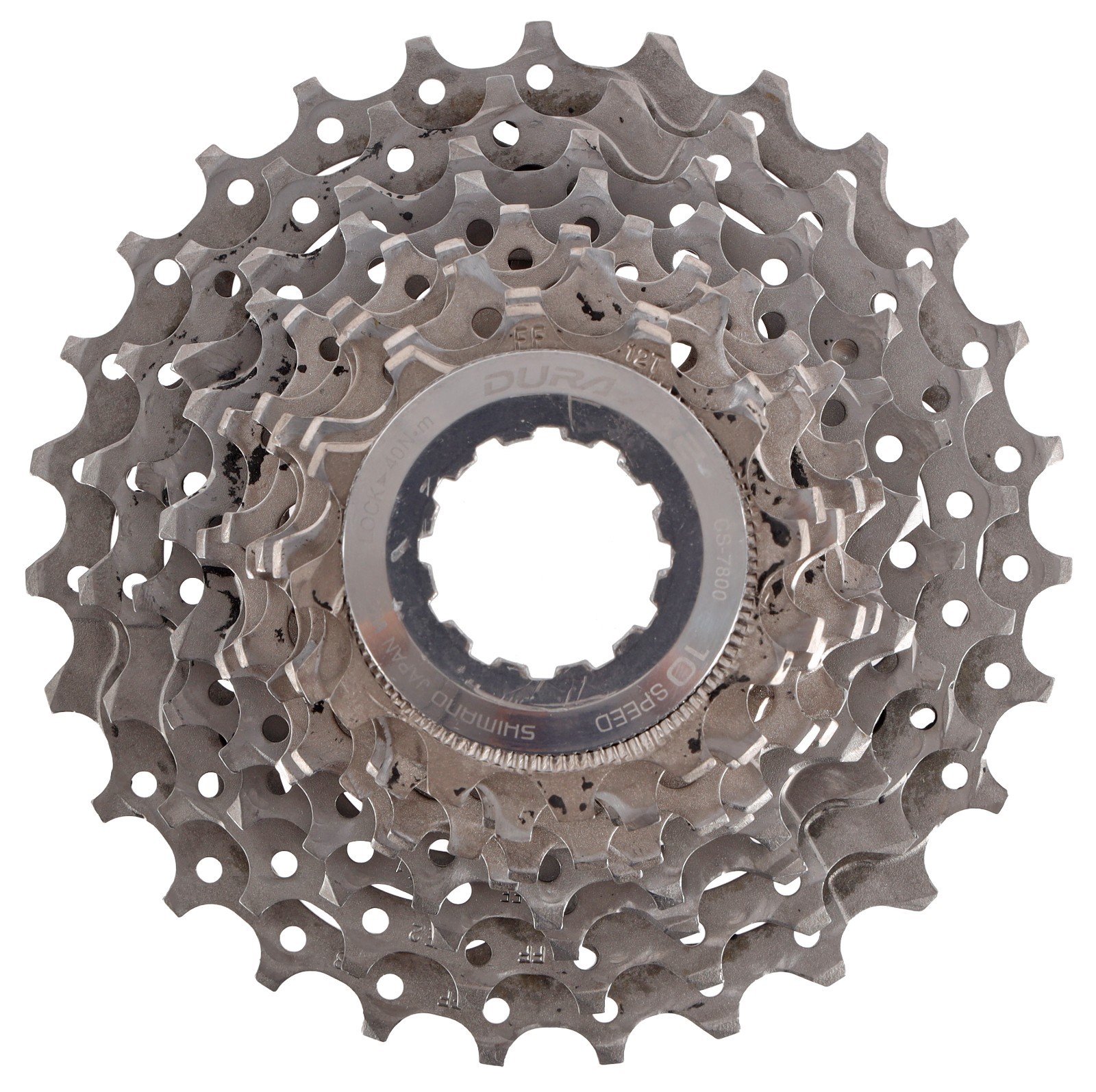 Shimano Dura-Ace CS-7800 10 Speed Road Bike Cassette 12-27T Titanium Vintage