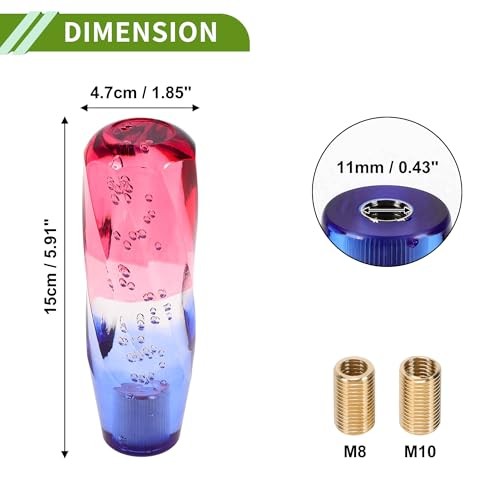 Twisted Pattern Crystal Shift Knob Gear Shifter Knob Acrylic Stick Shifter