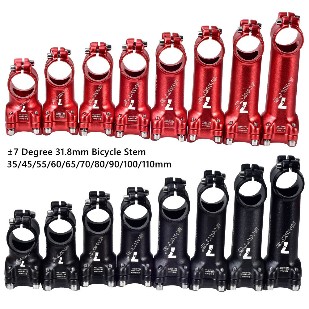 SHIKRA Bicycle Short Stem Aluminum ±7° Mountain Bike Stems 28.6*31.8*35/45-110mm