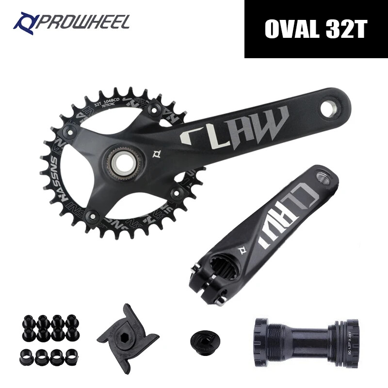 Crankset Hollowtech Crank Arms for Mountain Bike Chainring 104 Bcd 32/34/36T