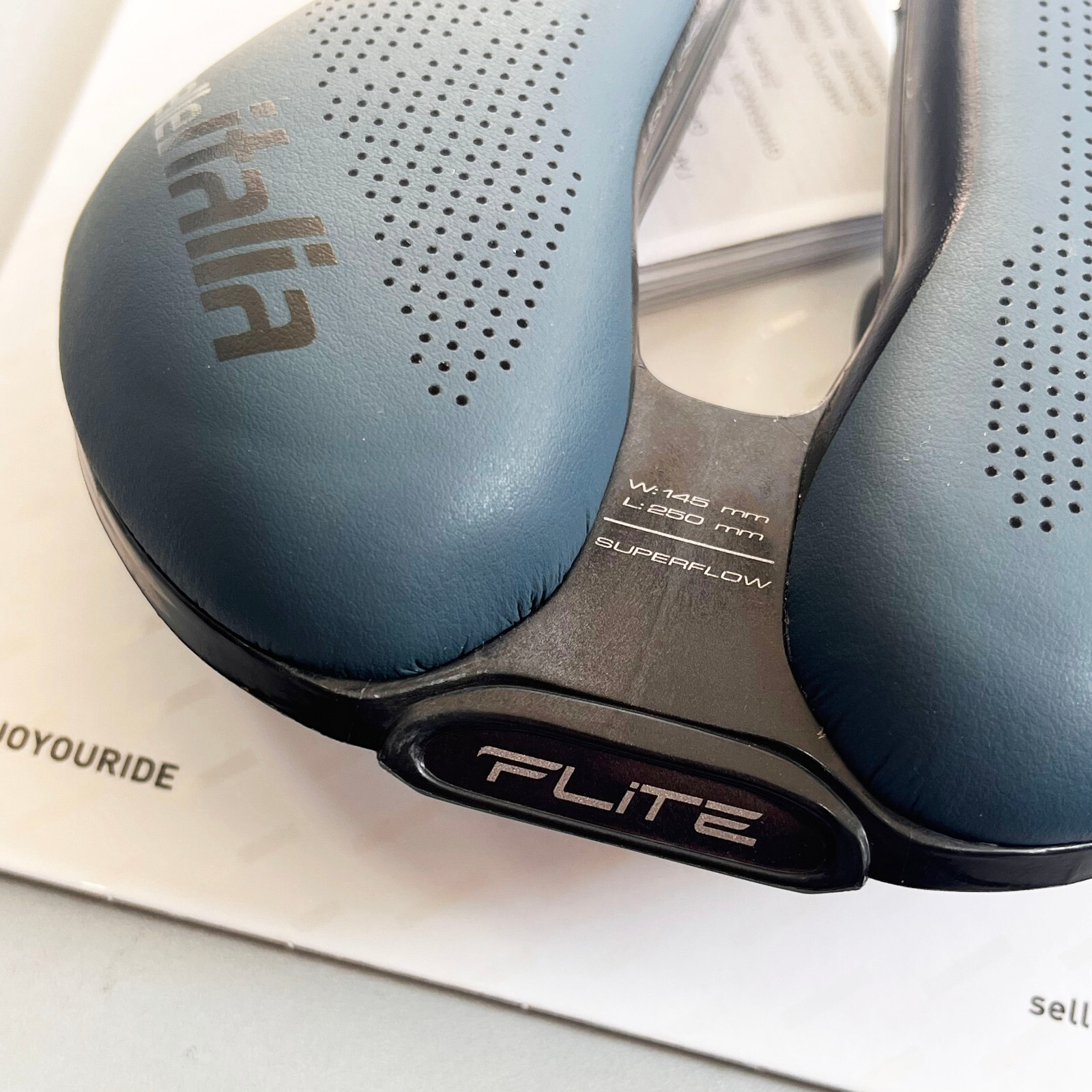 Selle Italia Flite Boost Gravel L3 TI316 Superflow Saddle (Blue Granite)