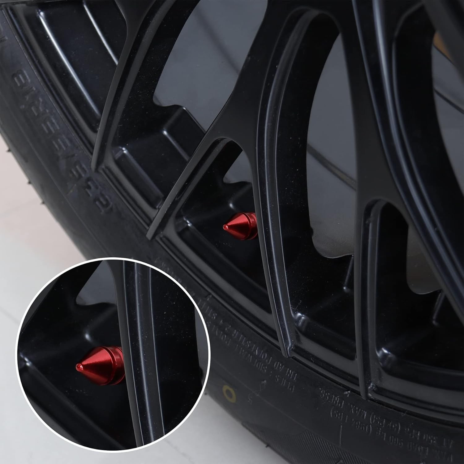 SINGARO Car Tire Valve Caps, 4 Pieces of Universal Aluminum Alloy Tire Trim Acce