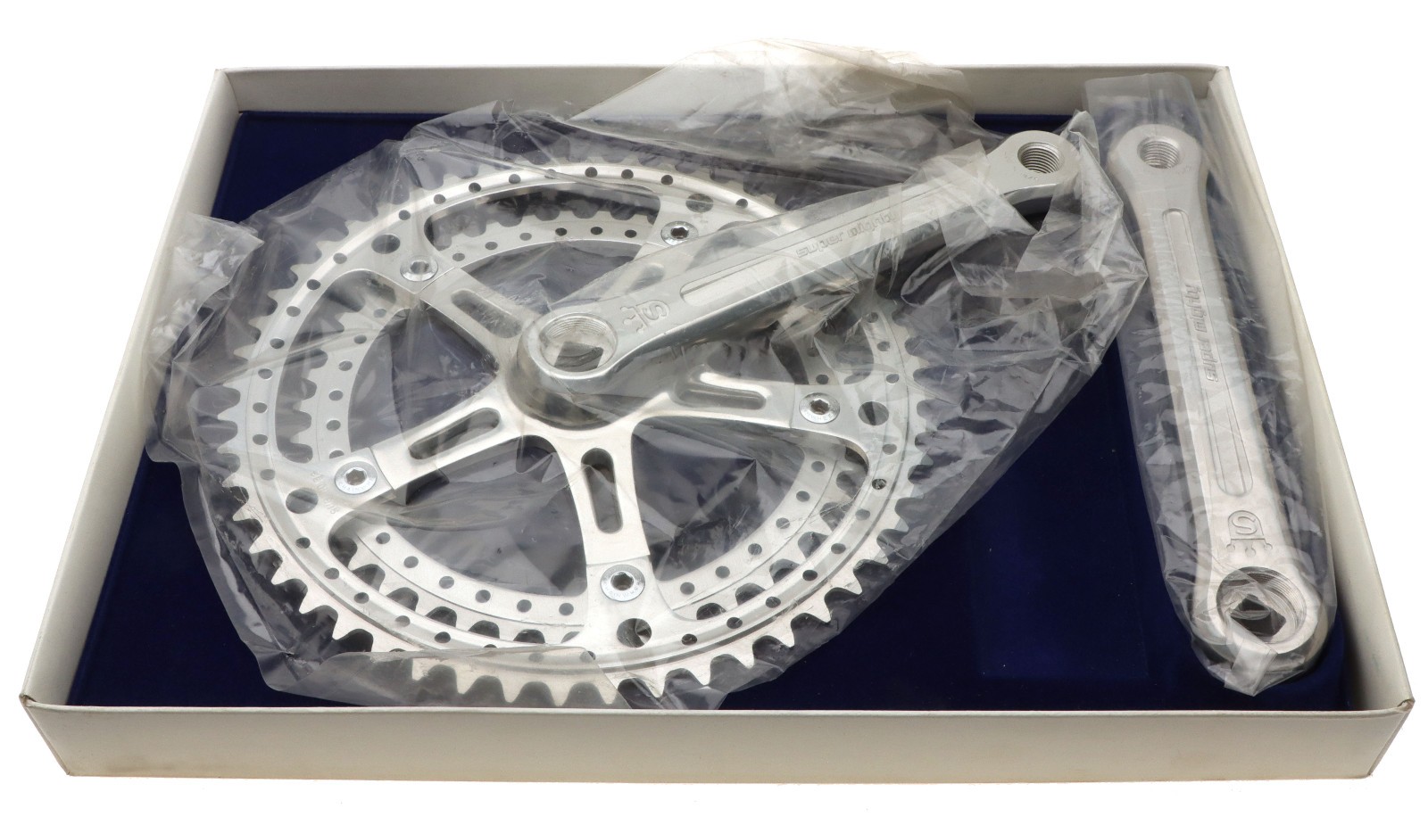 Sugino Super Mighty Victory Crankset 170mm 52/42 6SPD Silver NEW *Repackaged