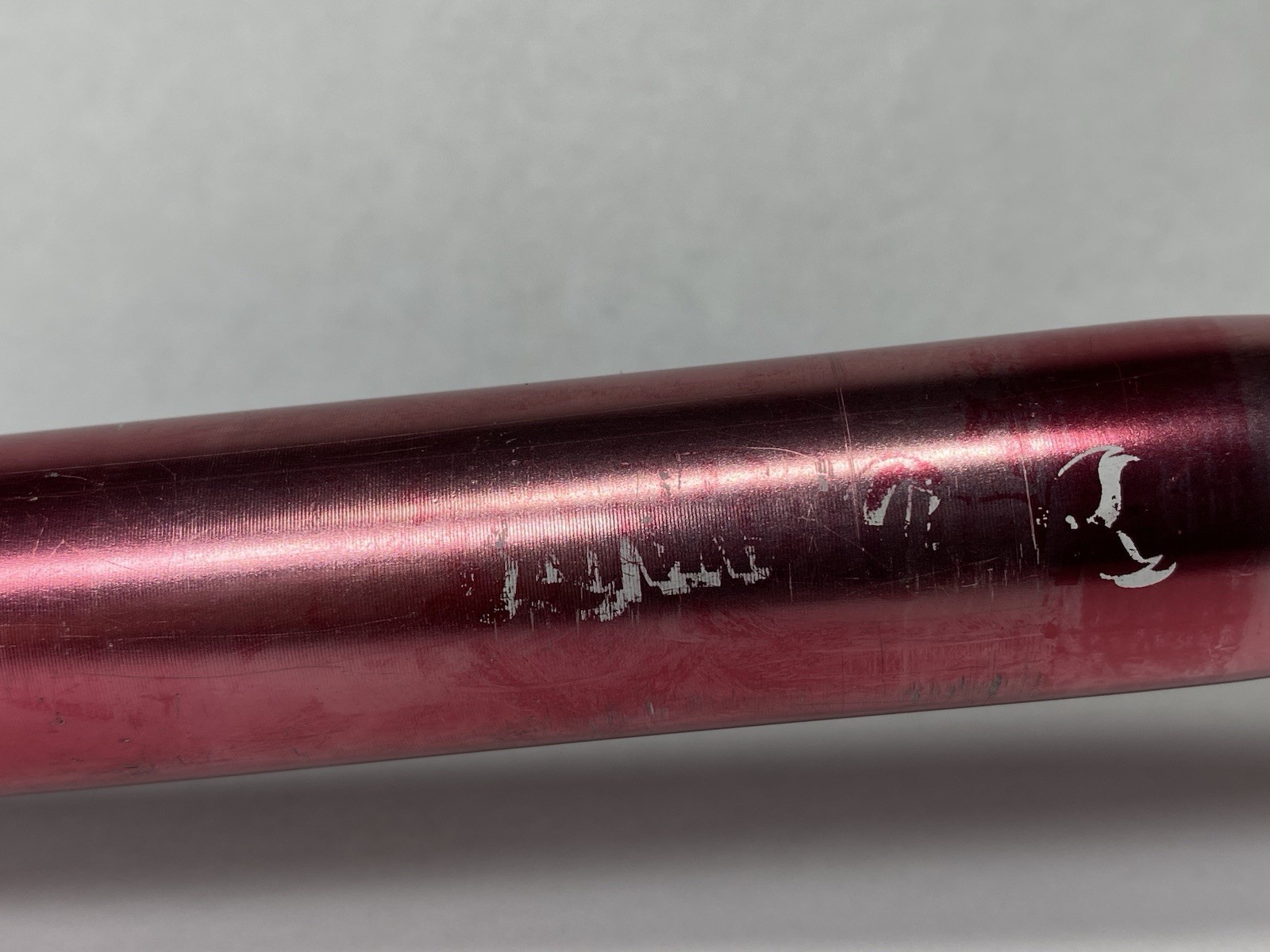 Vintage Barracuda Kalloy 27.2mm Seatpost Red Anodized Single Bolt MTB 350mm