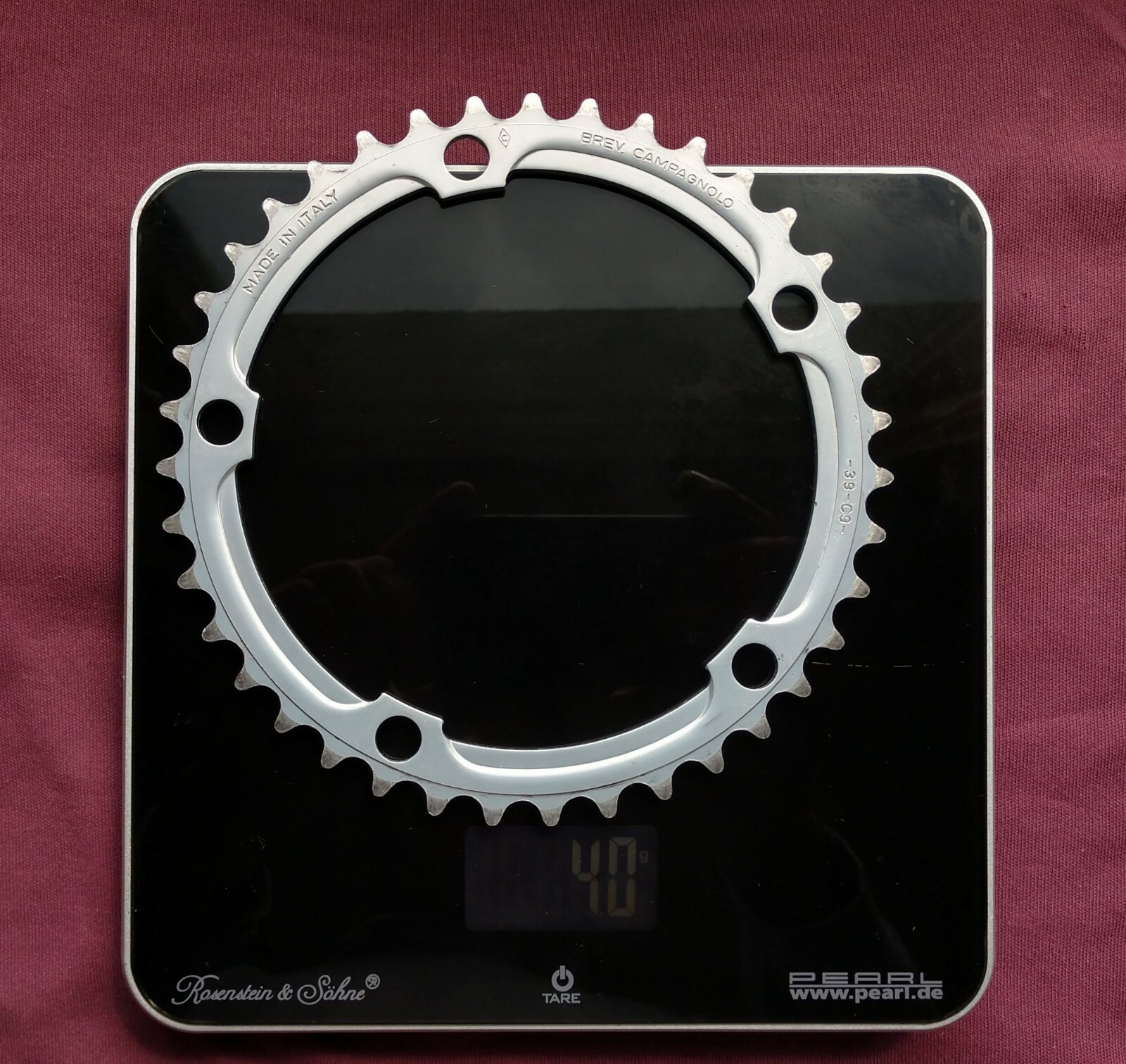 Campagnolo C9 39Z Zähne Kettenblatt BCD 135mm 40g 5 Arm