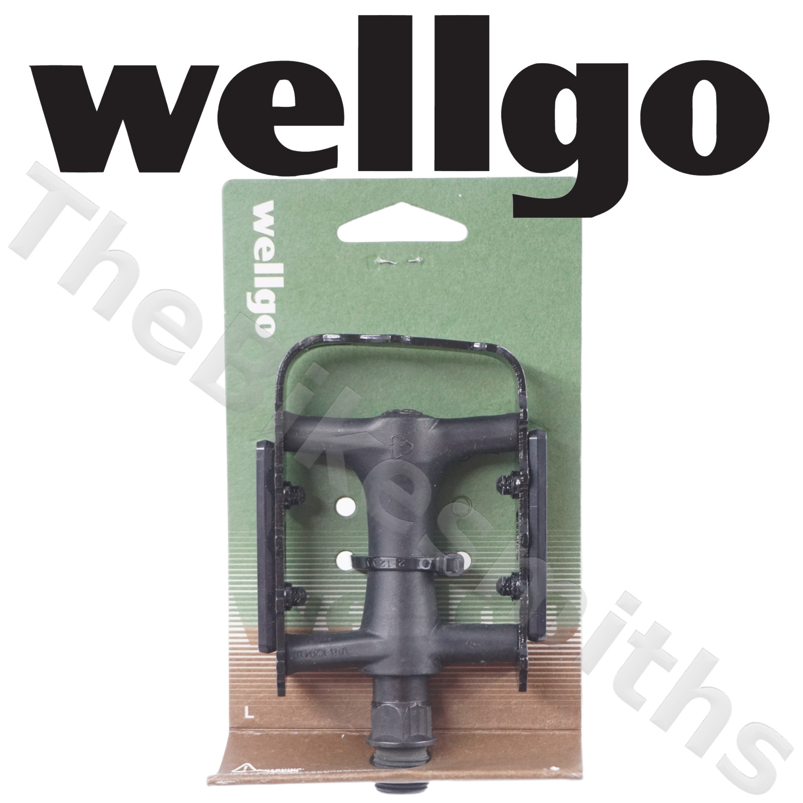 Wellgo Alloy Cage Resin Pedal 9/16″ Black MTB Hybrid Bike M2373DU