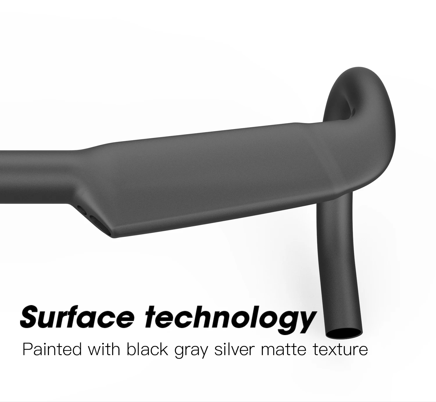 Carbon Road Bike Integrally Handlebars UD Surface Wind Breaking Bent Handle