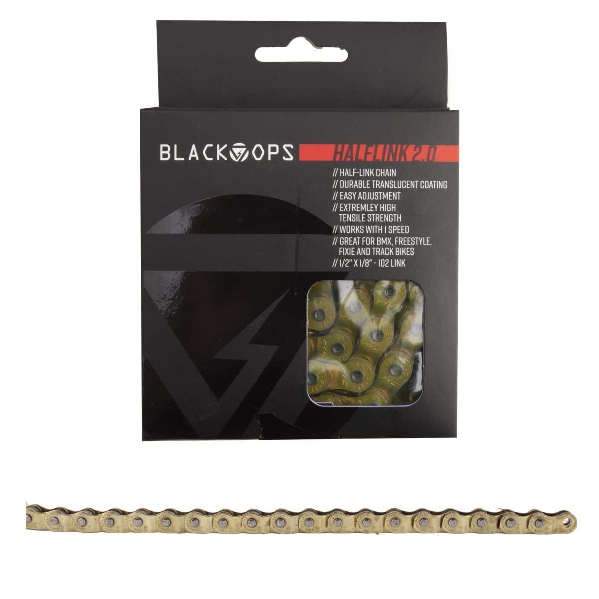 Black Ops Chain BK-OPS 1/2×1/8 Half Link 1.0 1s GD 102L