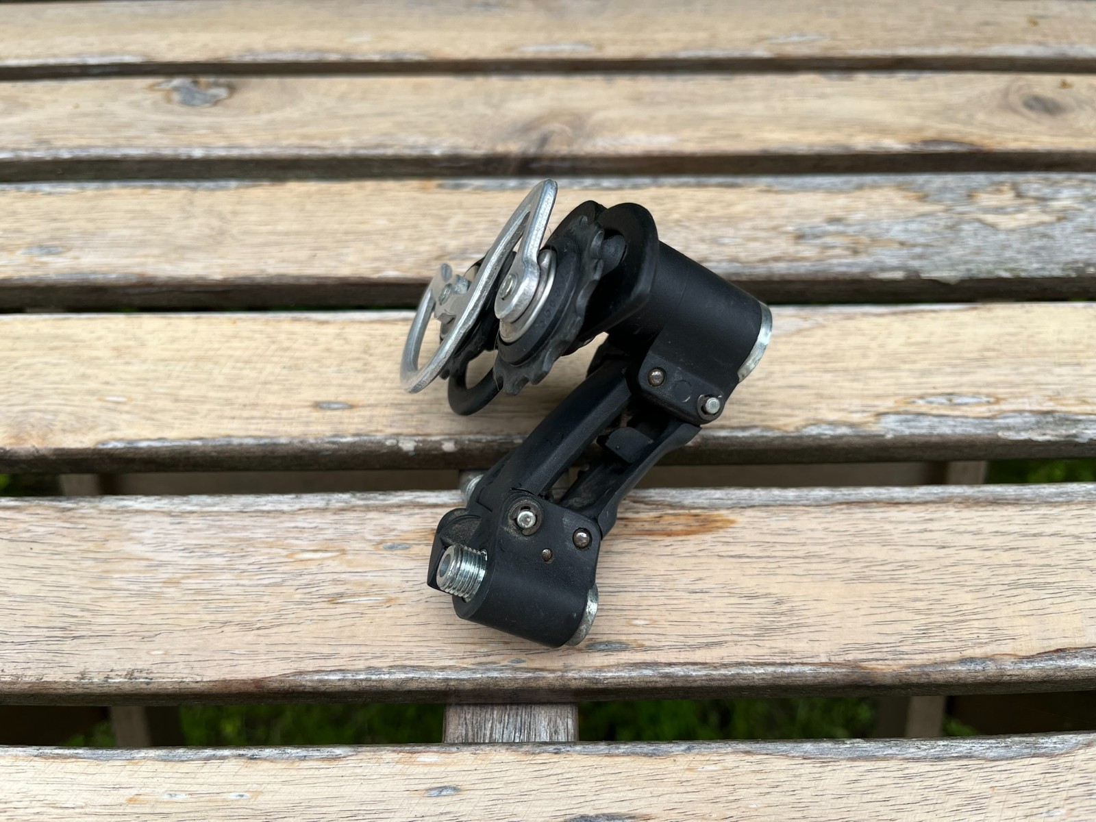 Vintage Ofmega Mistral rear derailleur mech with matching down tube shifters