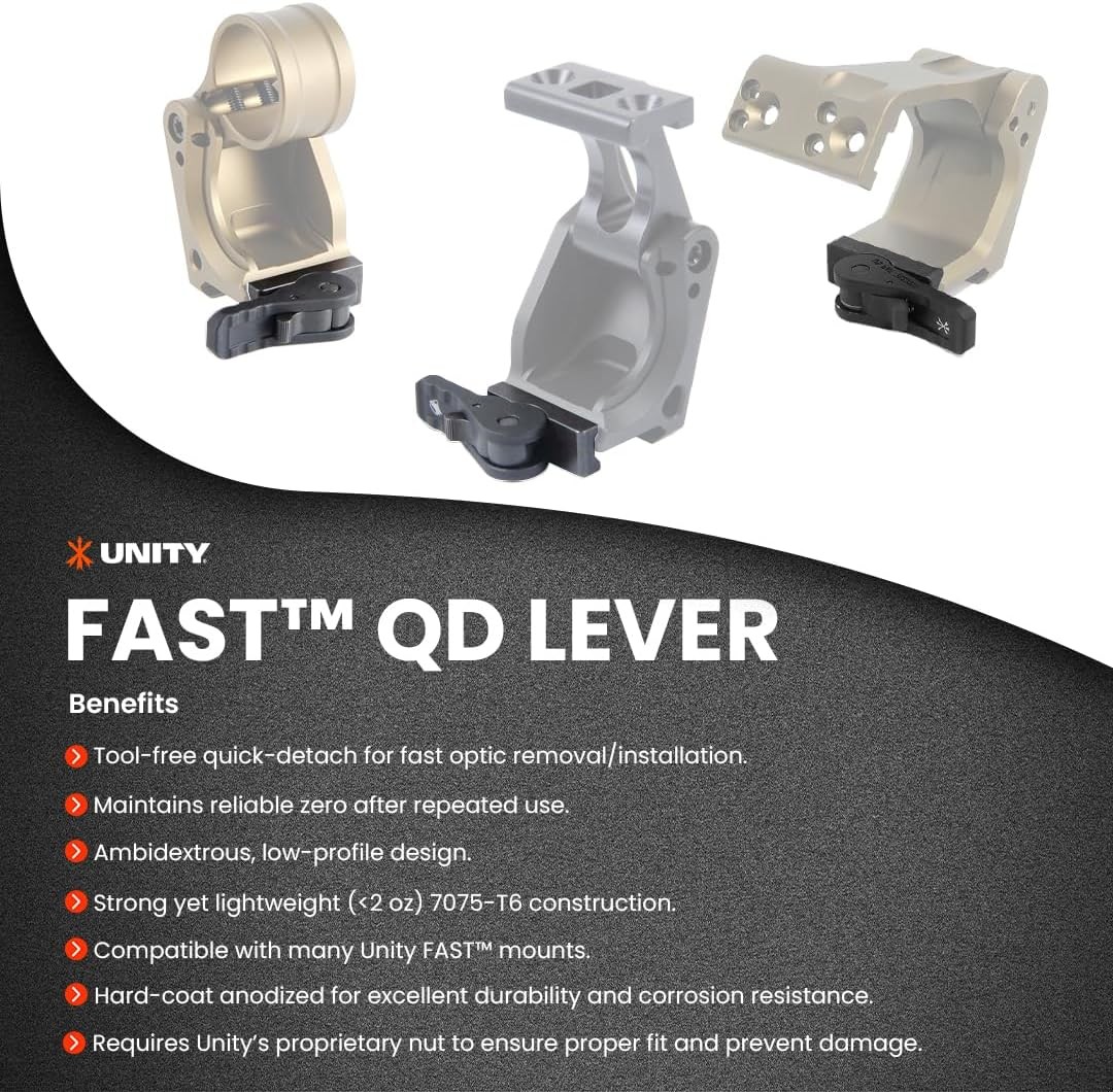 Unity Tactical LA385 Fast™ QD Lever (ADM Throw Lever)