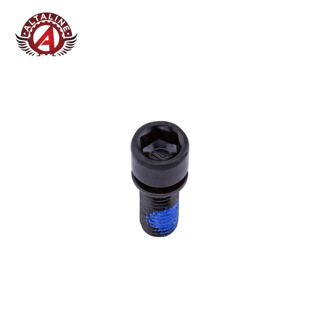 ALTALINE BICYCLE BLACK CRANK ARM BOLT M7 X P1.0 X 18mm.