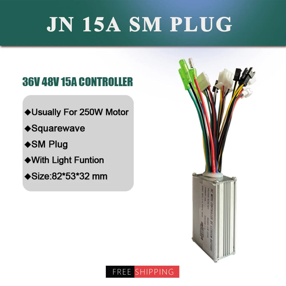 36V 48V 250W 350W 500W 750W 1000W 1500W Ebike Controller with SM WP Connector Us