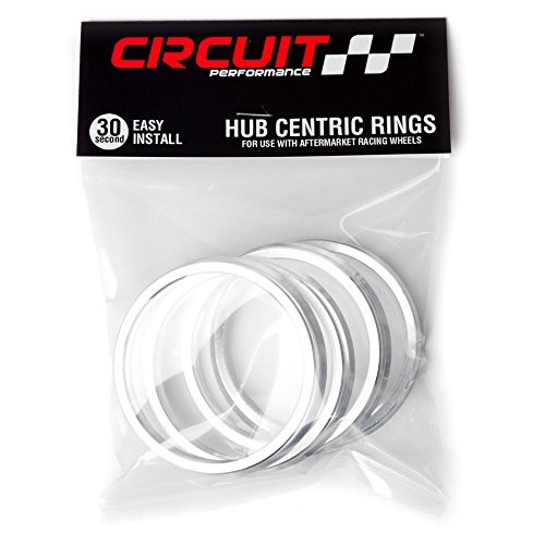 73.1mm OD to 56.1mm ID Silver Aluminum Hub Centric Rings
