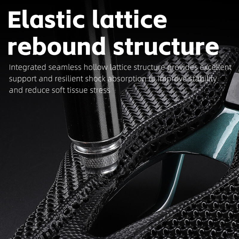 WEST BIKING 3D Printed Carbon Fibre Bicycle Saddle Short Nose Racing Bike Saddle