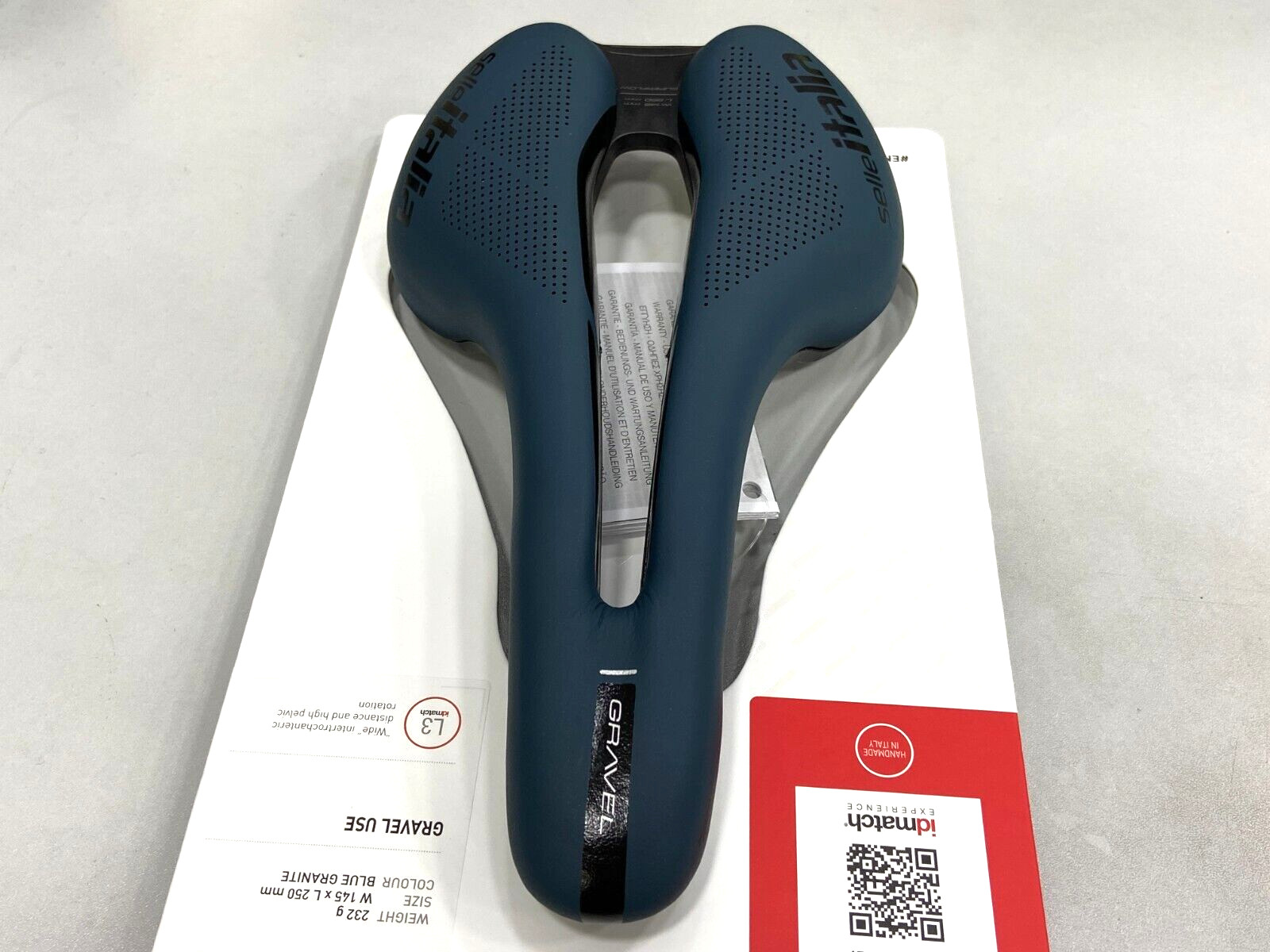 Selle Italia Flite Boost Gravel Ti316 Superflow L3(145x250mm) Saddle Blue Granit