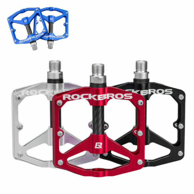 ROCKBROS Bicycle Pedals 9/16″ Carbon Fiber Pedals Sealed Bearing Flat Pedal US
