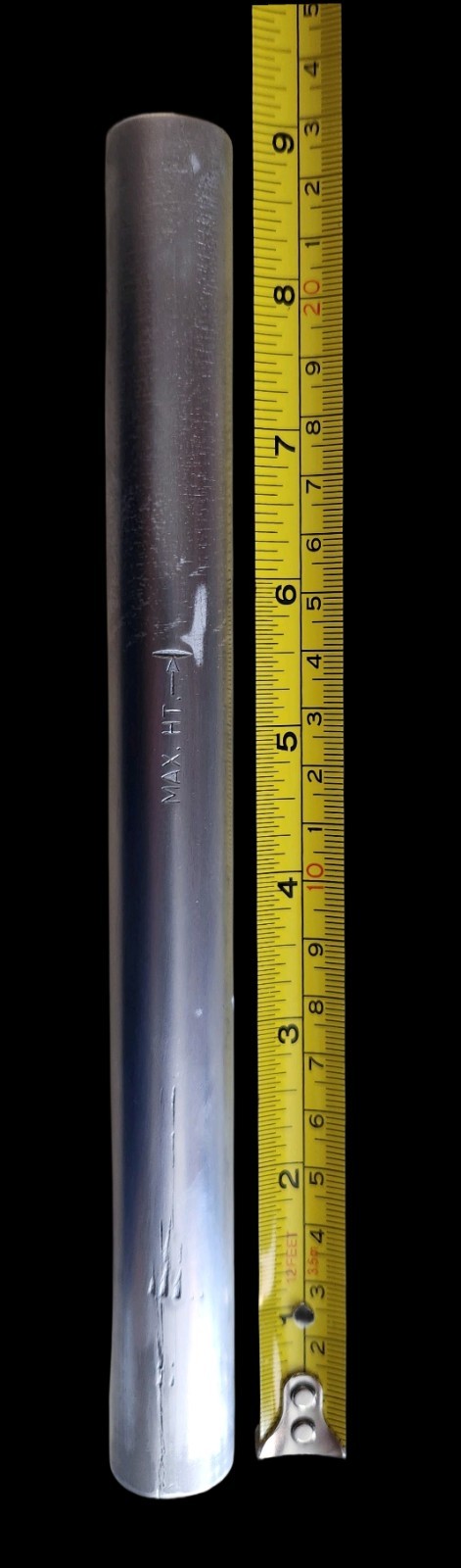 1980 Huffy Aerowind Slotted 20.7mm Seatpost Aluminum Silver 9″ Length