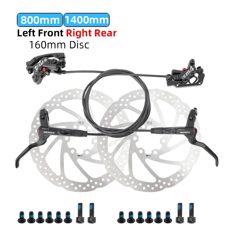 Hydraulic Brake Bicycle Brake Caliper Rotor 160mm Bike Disc Caliper 800mm/1400mm