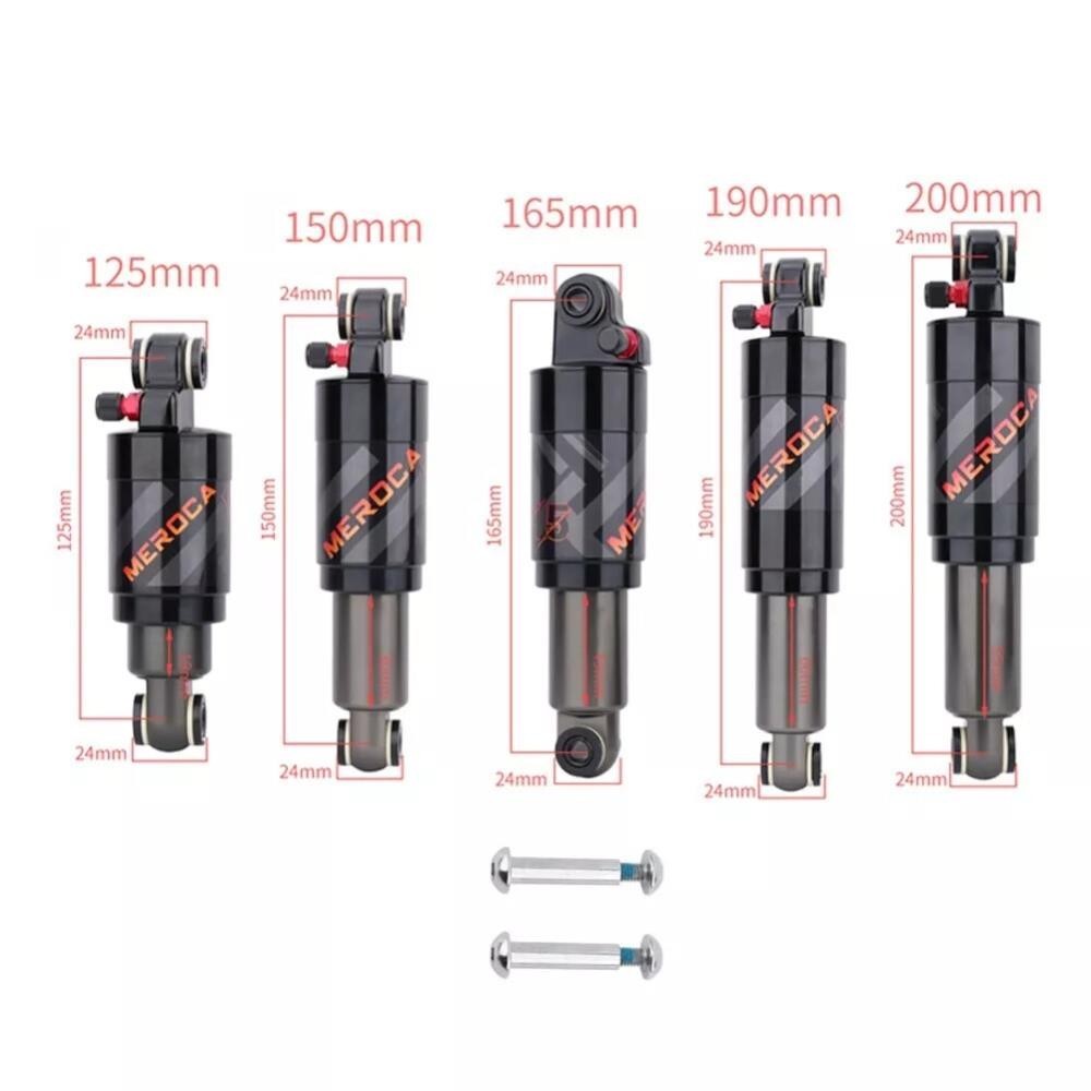 MTB Bike Air Shock Suspension Mountain Bicycle Rear Shock 165/190/200mm [